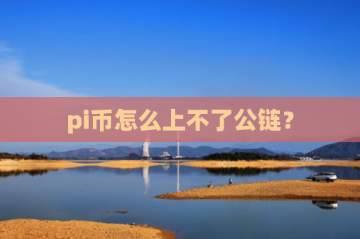 pi币怎么上不了公链？