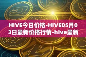 HIVE今日价格-HIVE05月03日最新价格行情-hive最新走势消息