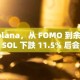 Solana，从 FOMO 到余波：SOL 下跌 11.5% 后会发生什么？