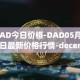 DAD今日价格-DAD05月03日最新价格行情-decentralized-advertising最新走势消息